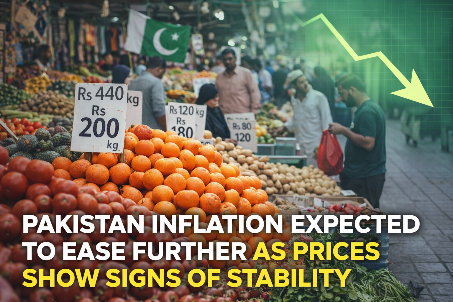 Pakistan inflation expected to ease as prices stabilize