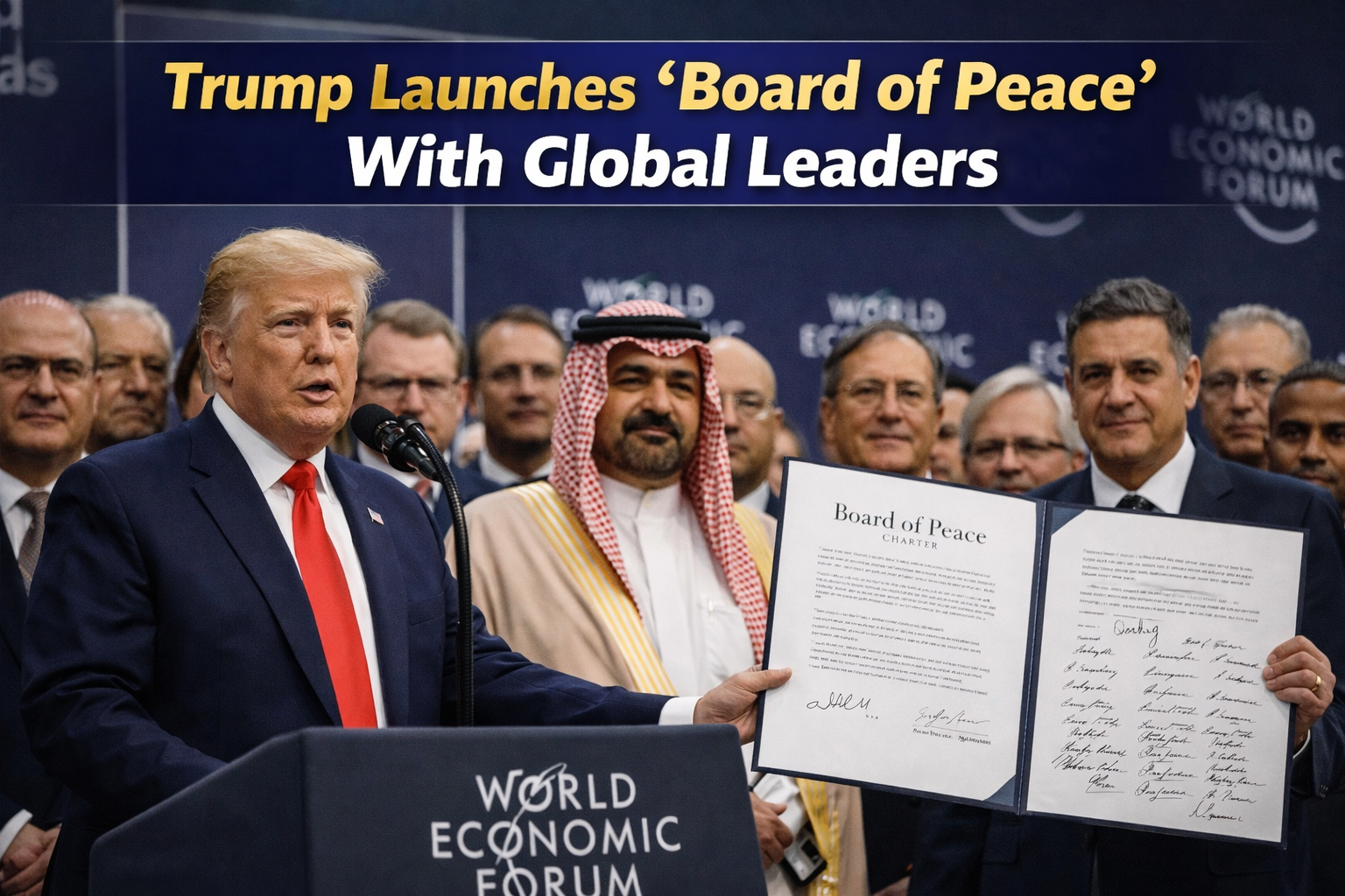 Trump launches Board of Peace with global leaders