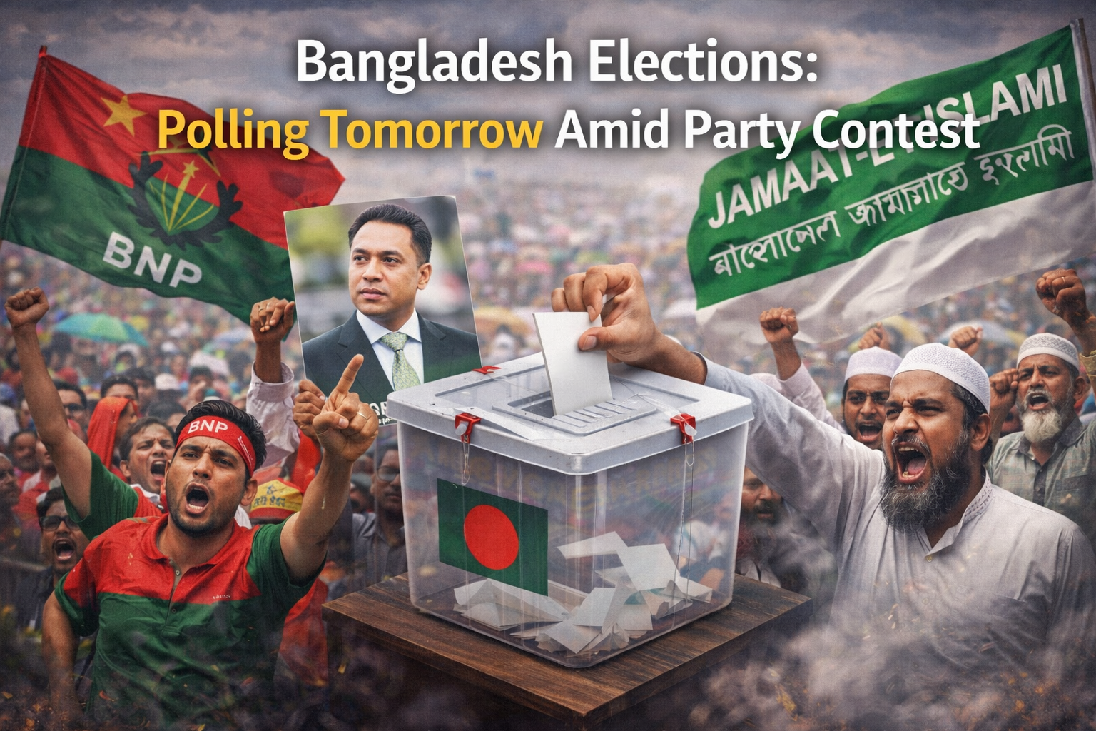 Bangladesh elections polling tomorrow as major political parties contest parliamentary vote