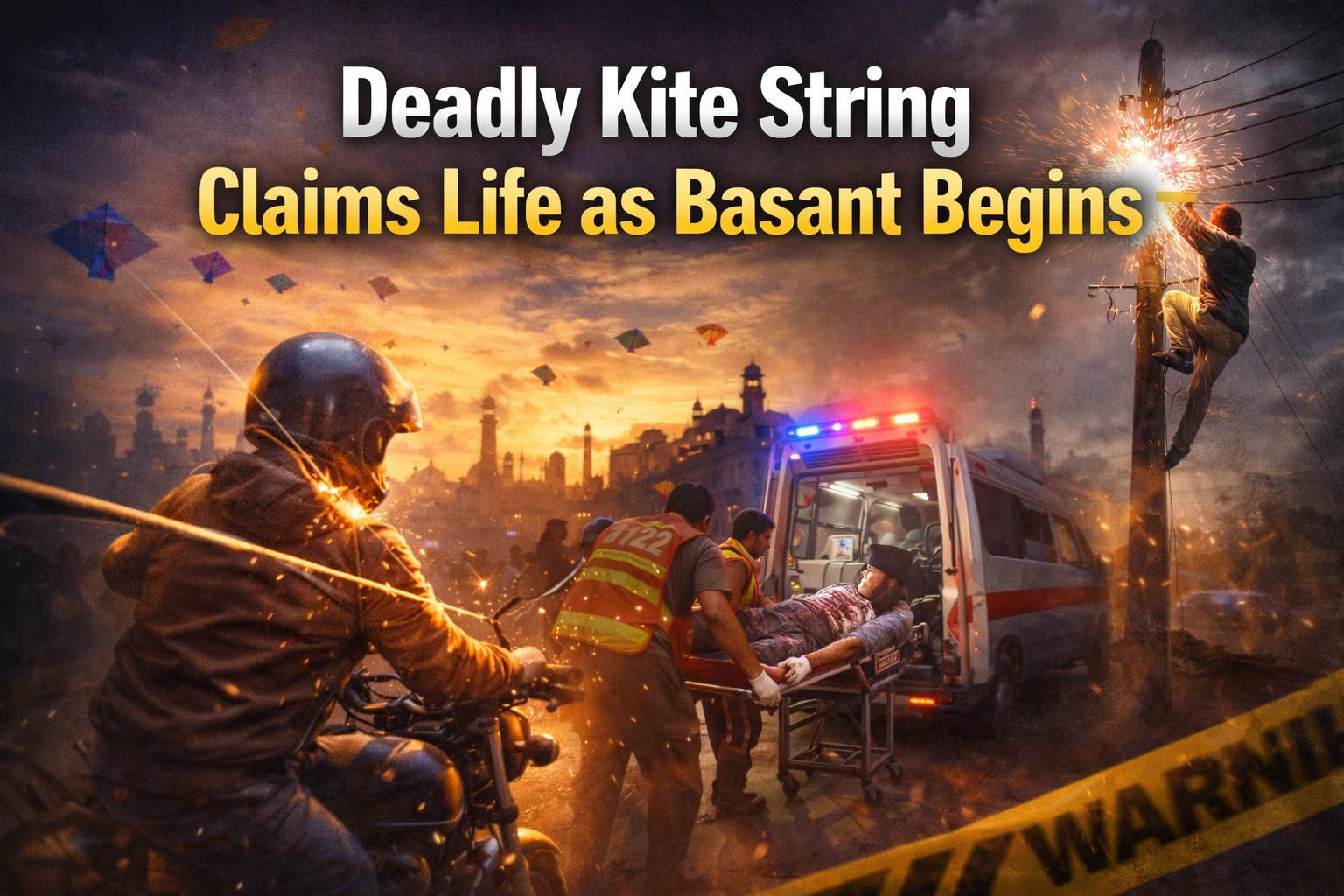 Deadly kite string claims life as Basant incidents reported