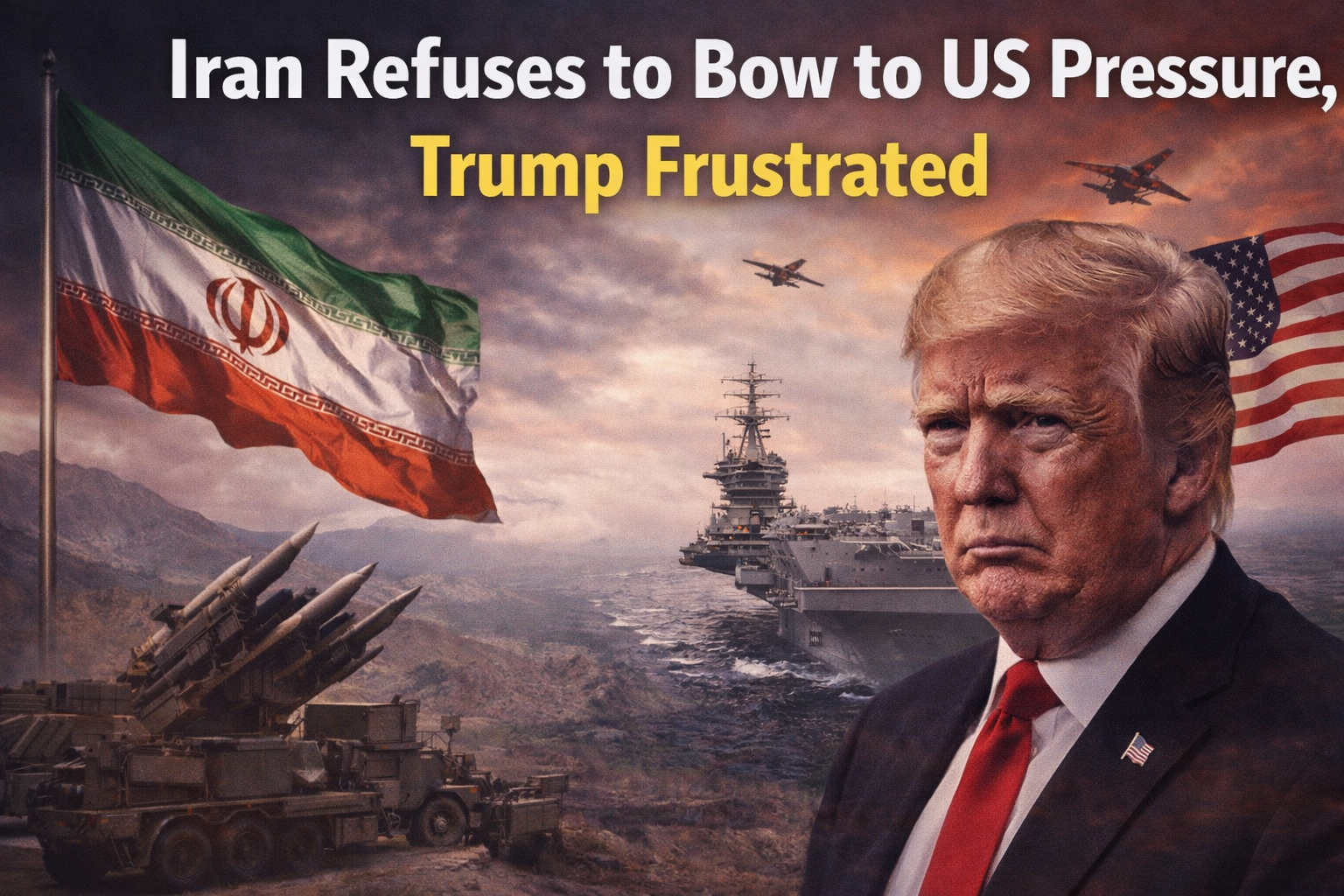 Iran refuses to bow to US pressure Trump frustrated image