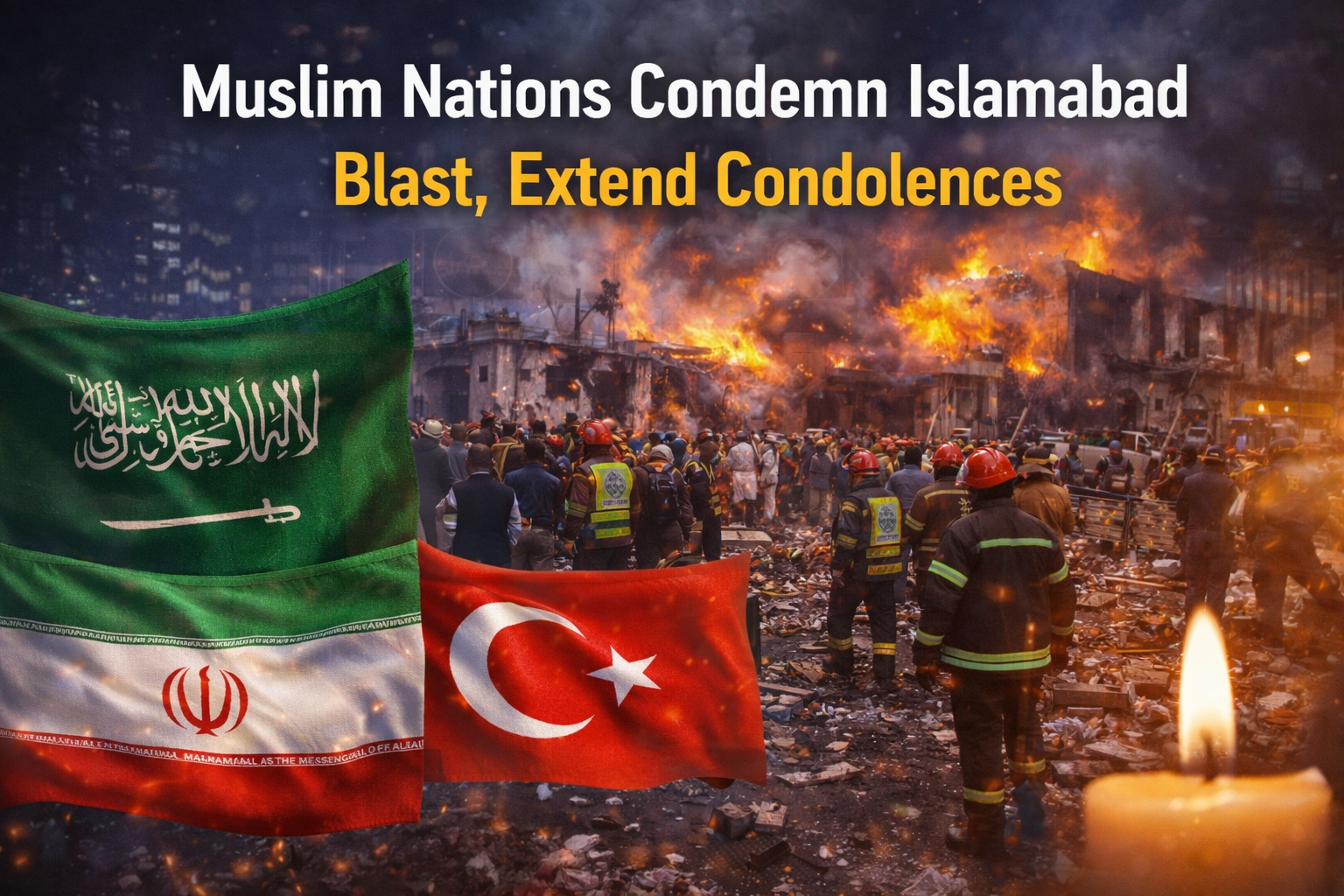 Muslim nations condemn Islamabad blast and extend condolences after deadly attack on worshippers