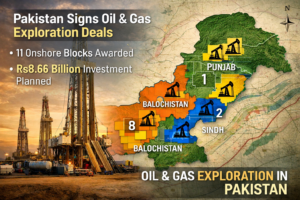 Pakistan Signs Oil and Gas Exploration Deals at 11 Sites