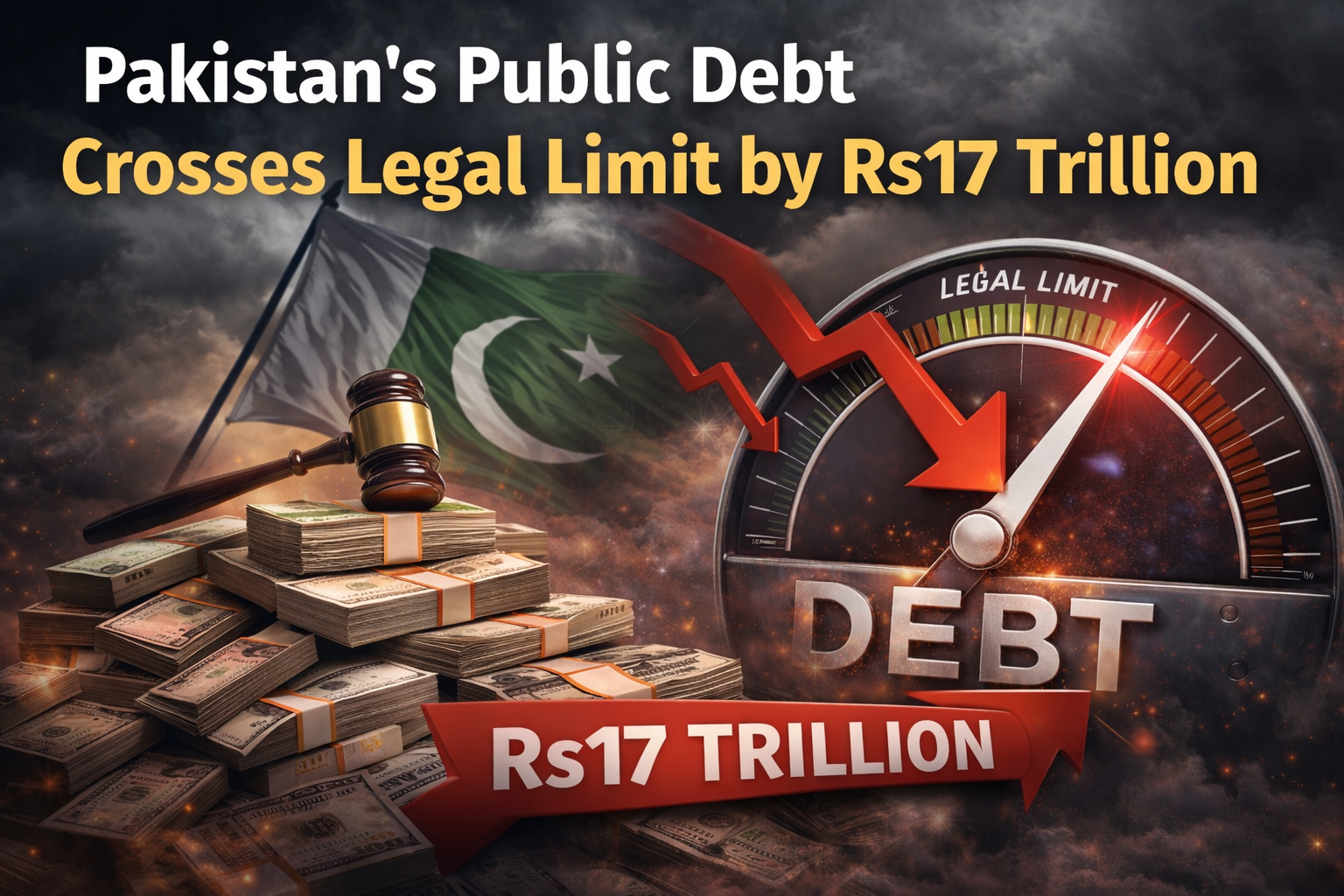 Pakistan’s public debt crosses legal limit by Rs17 trillion amid rising fiscal pressures