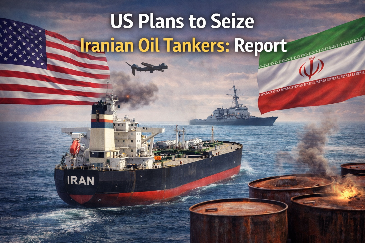 US plans to seize Iranian oil tankers as report highlights sanctions pressure and maritime tensions