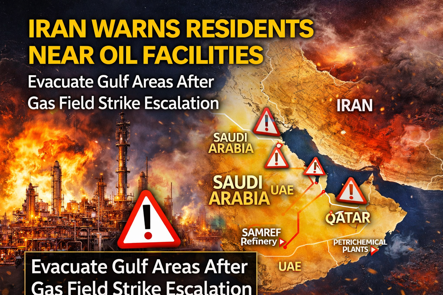 Iran oil facilities warning Gulf