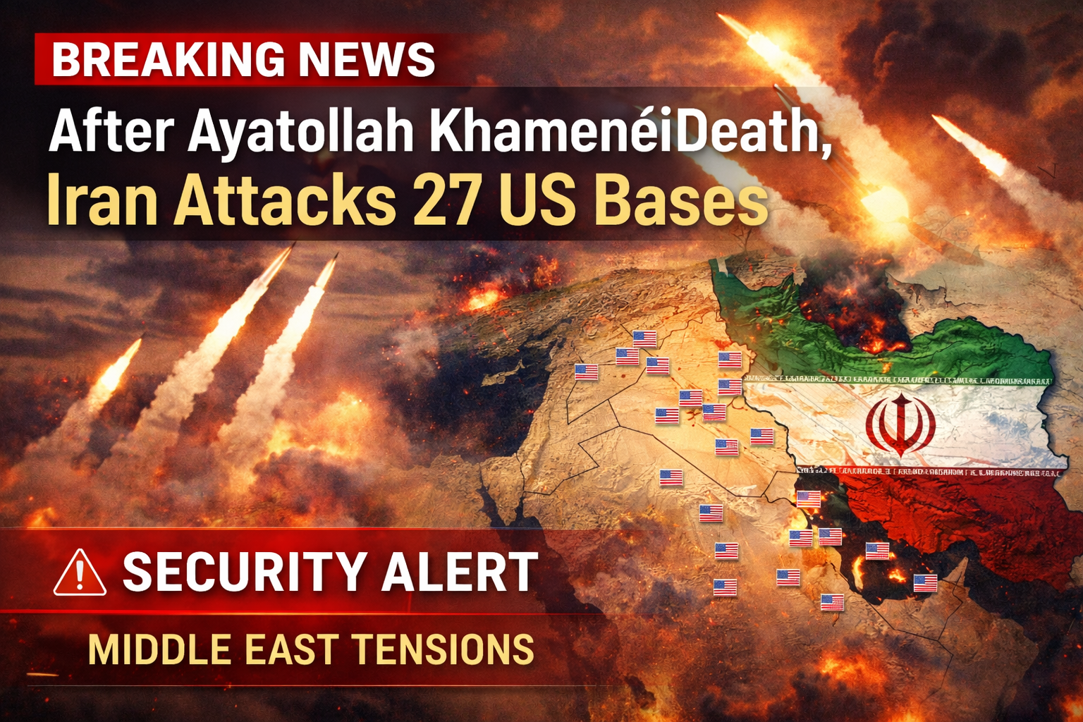 Iran claims attacks on US military bases after regional escalation