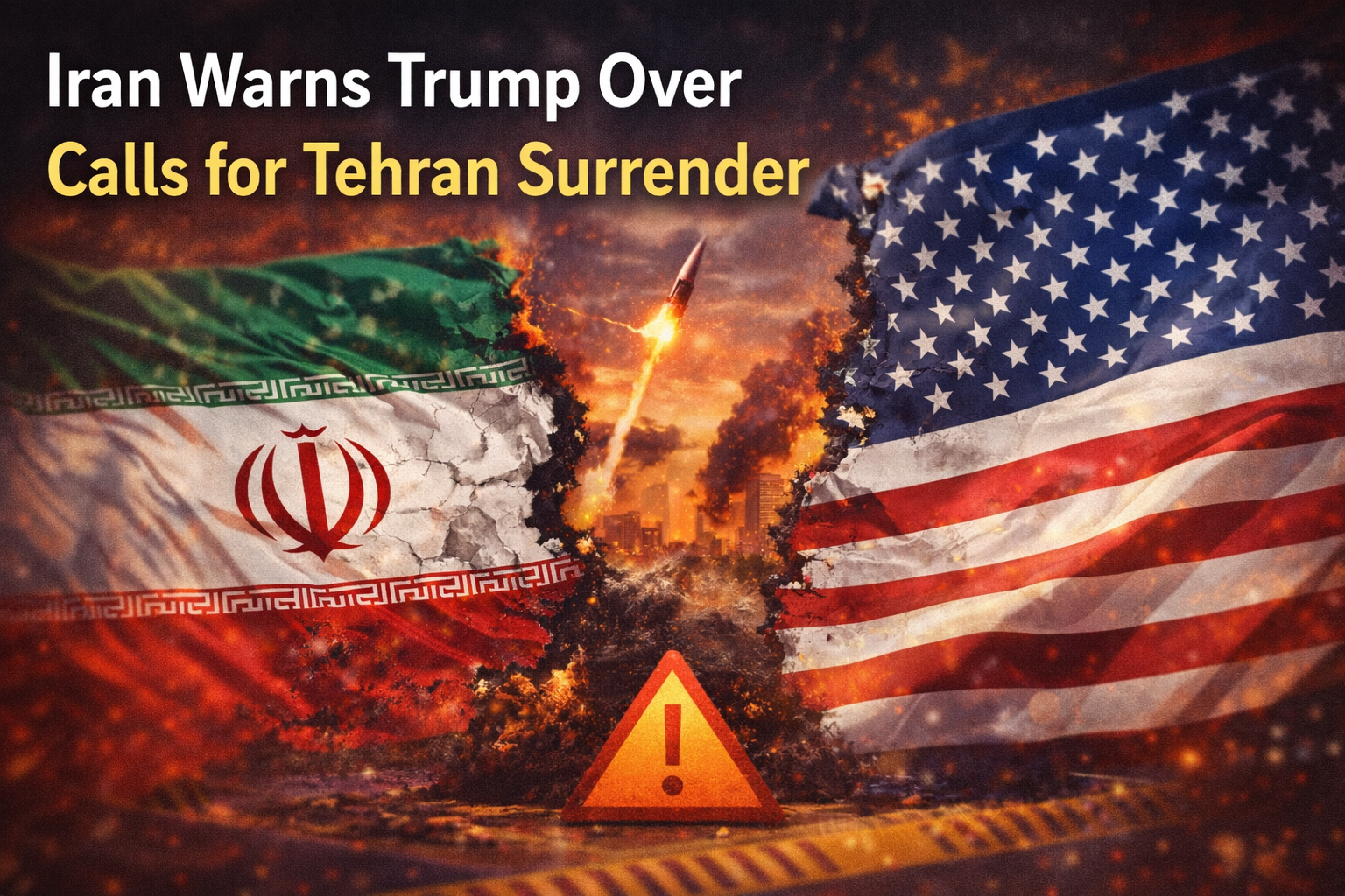 Iran warns Trump over calls for Tehran surrender amid rising Middle East tensions