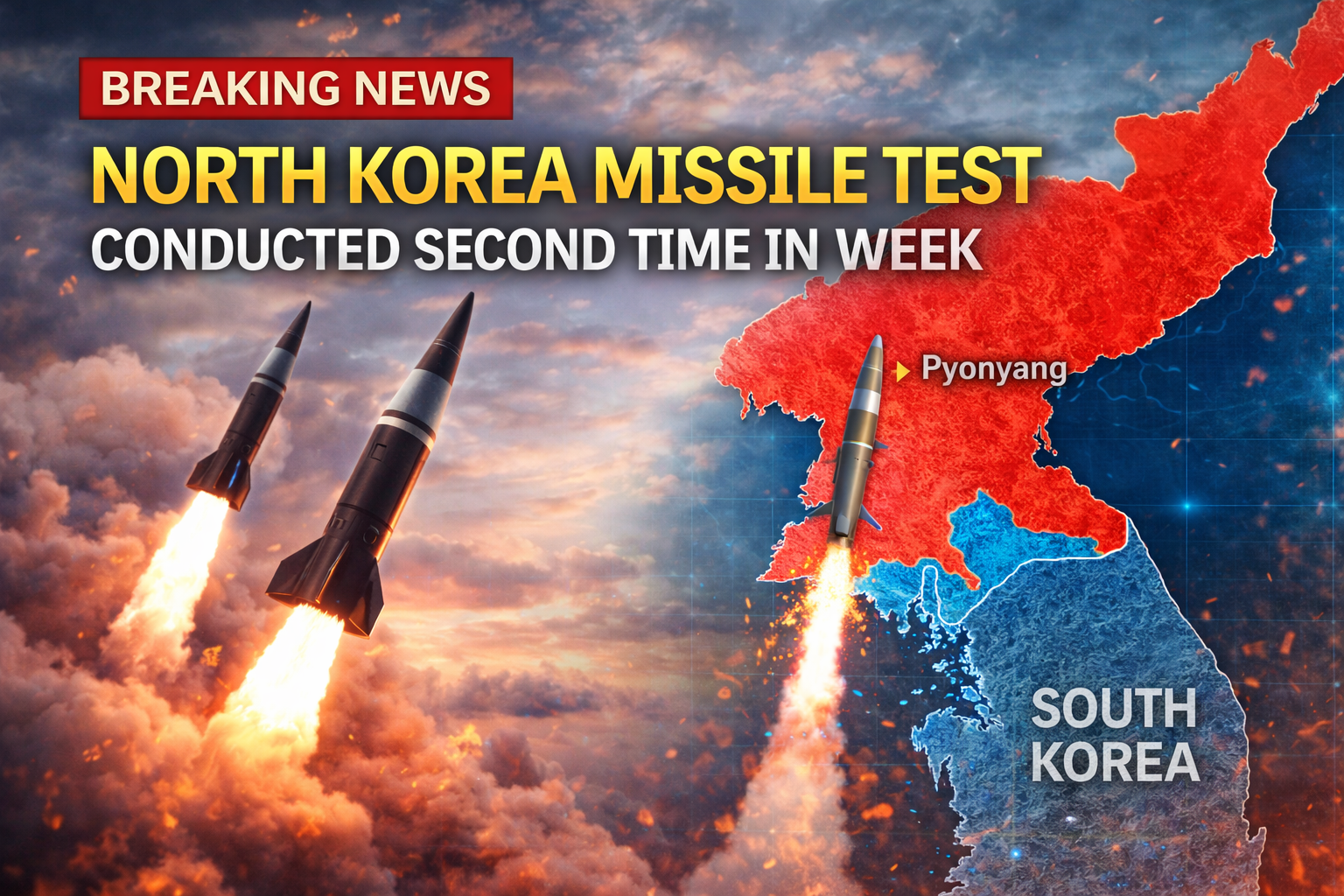 North Korea missile test conducted second time in a week