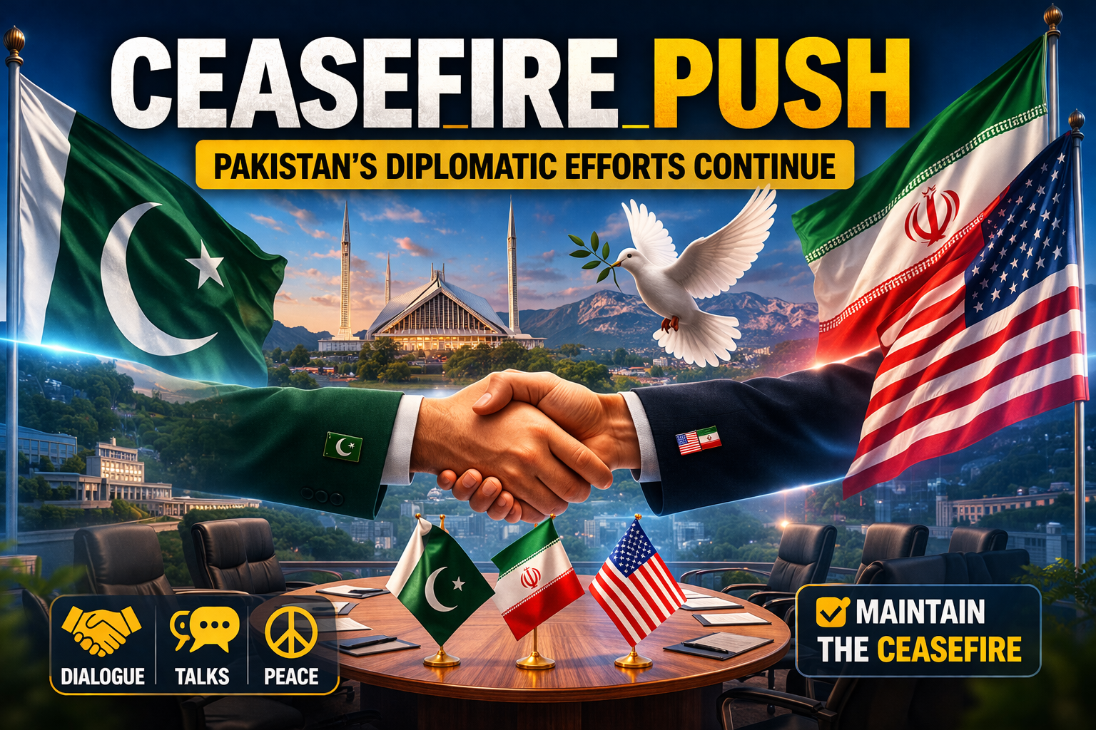 Ceasefire Pakistan efforts and diplomatic role
