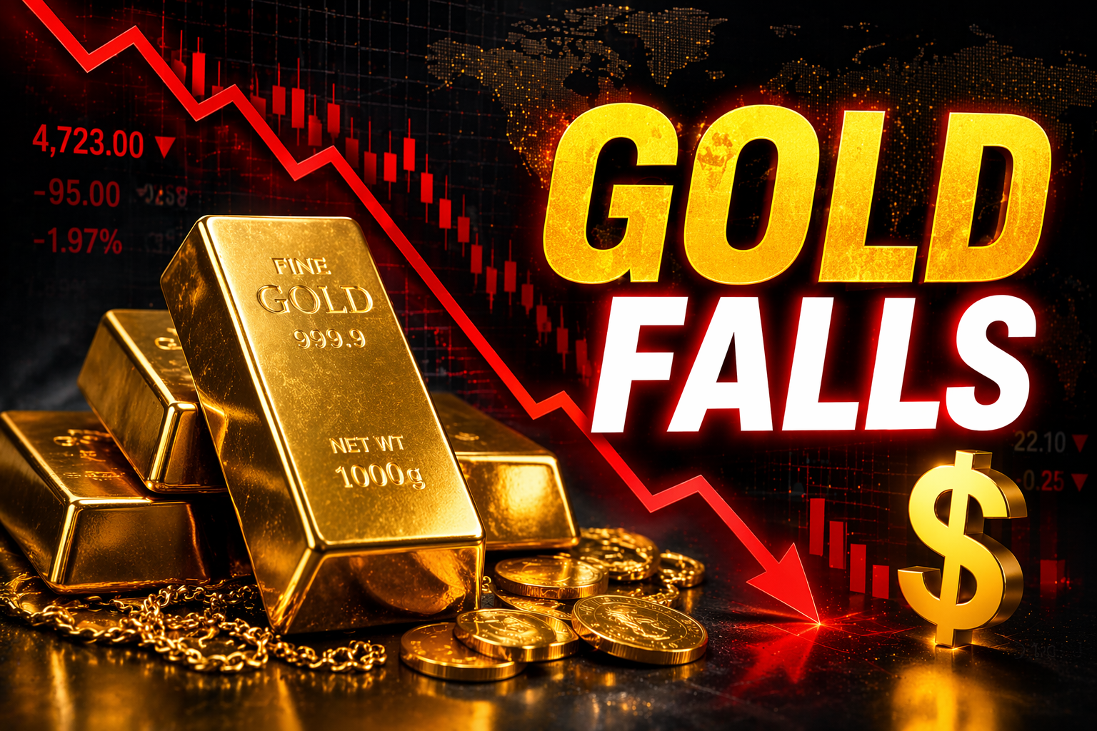 Gold price Pakistan drops after global market decline