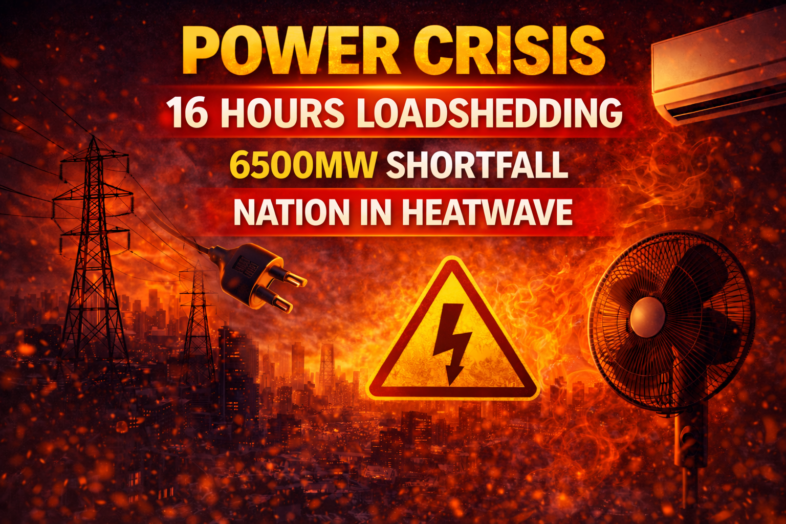 Load shedding Pakistan causing long power outages
