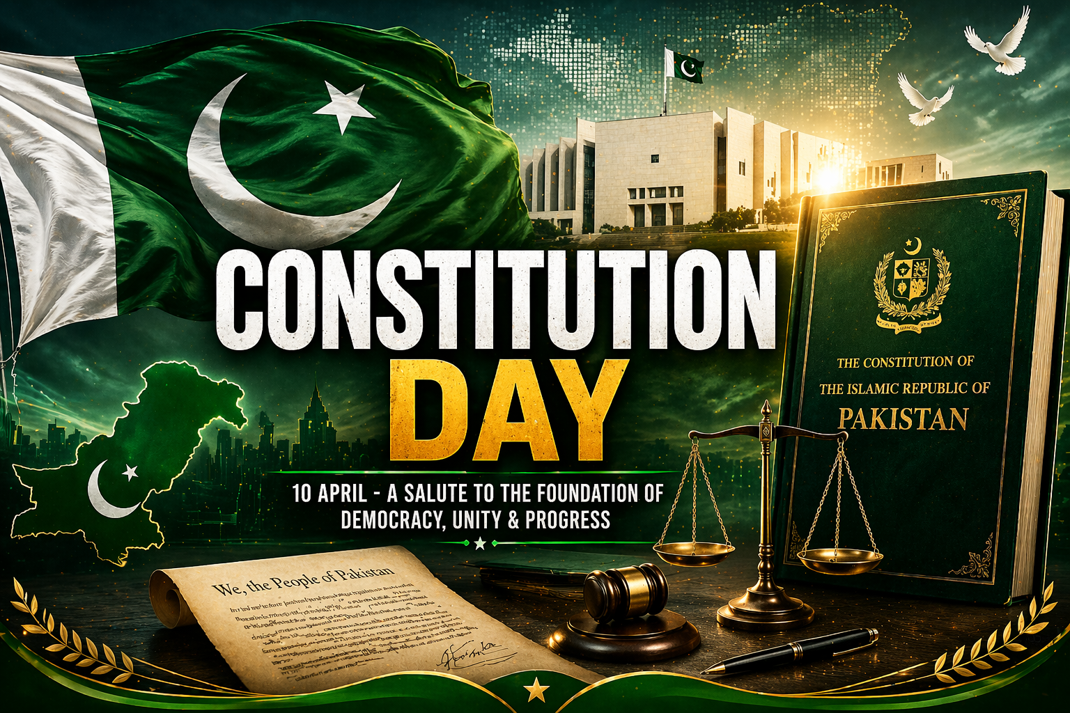 Pakistan Constitution Day message by PM Shehbaz Sharif