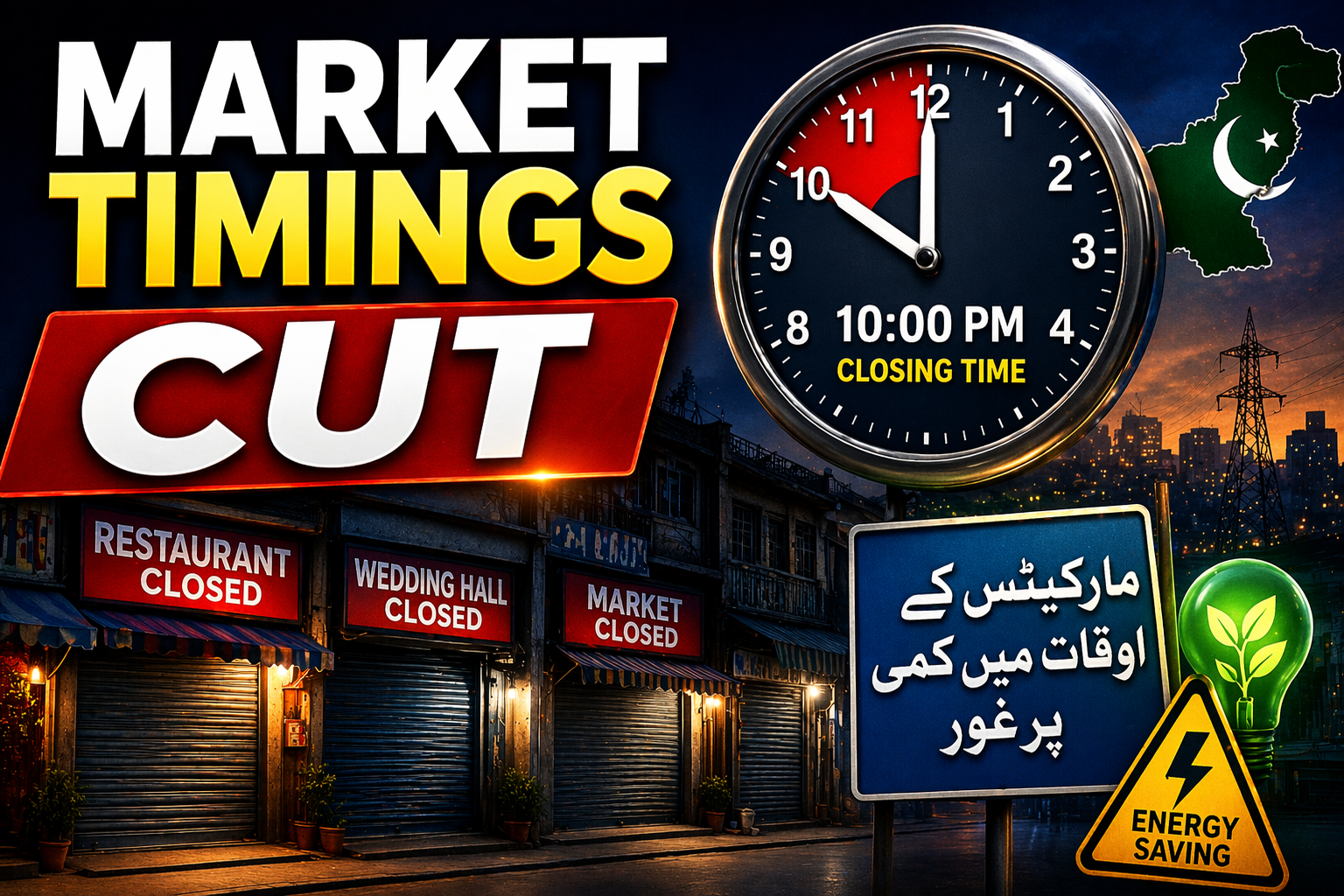 Pakistan market timings reduction plan under consideration