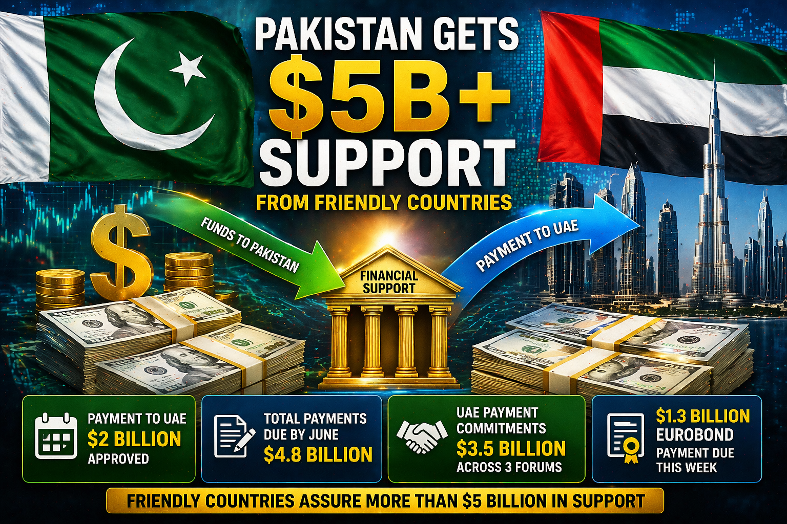 Pakistan UAE payment plan secured with financial support