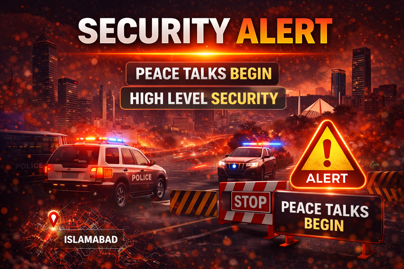Peace talks Islamabad security high alert