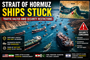 Strait of Hormuz Ships Stuck Amid Security Restrictions