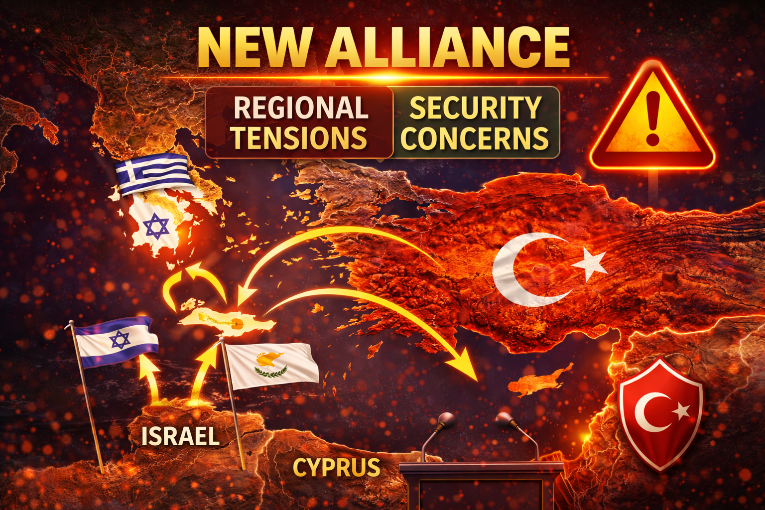 Turkey alliance Israel Greece Cyprus concerns