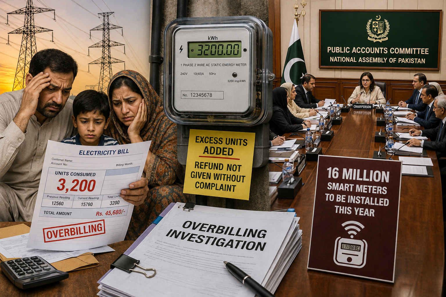Electricity Overbilling investigation highlights excess electricity unit charges and billing concerns affecting consumers in Pakistan.