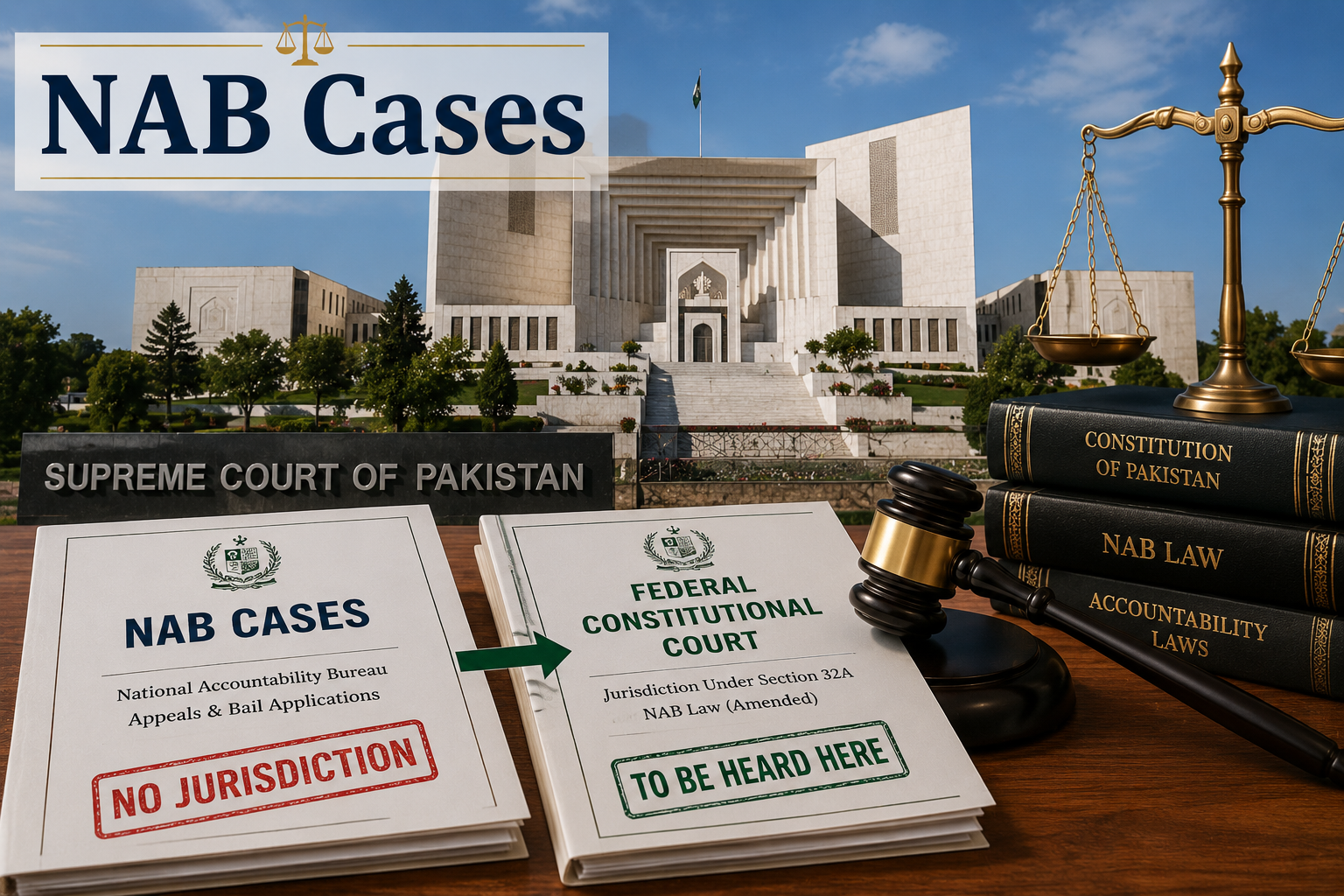 NAB Cases jurisdiction transferred to Pakistan's Federal Constitutional Court following the Supreme Court's ruling on amended NAB law.