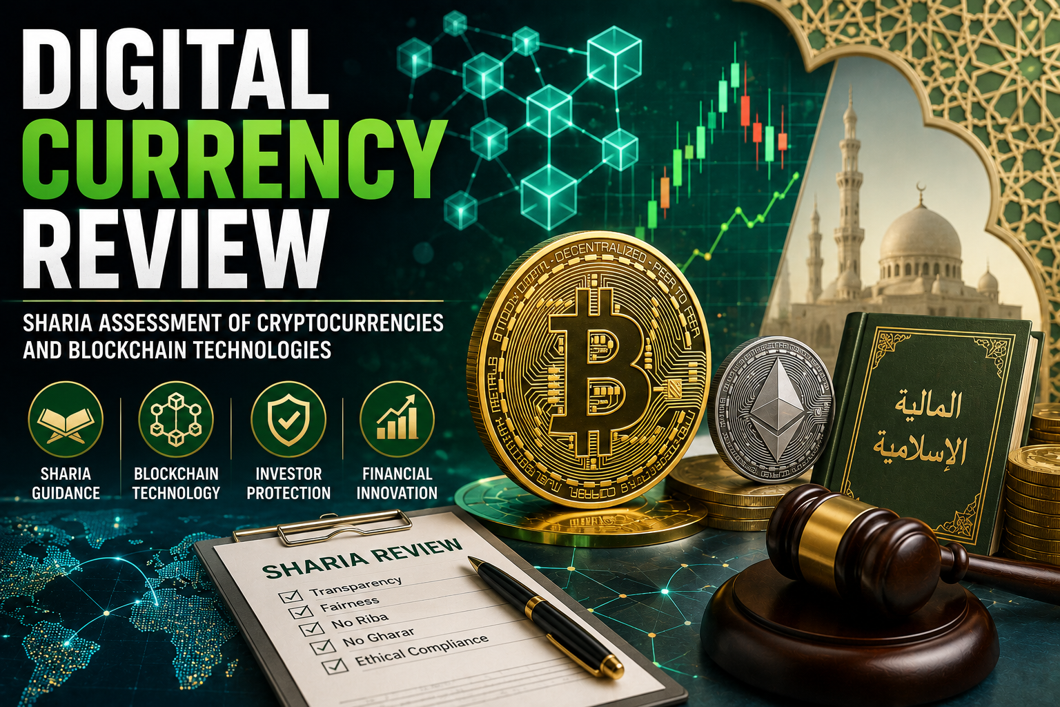 Pakistan Digital Currency Sharia Review discussing cryptocurrencies, blockchain technology, and Islamic financial guidance.