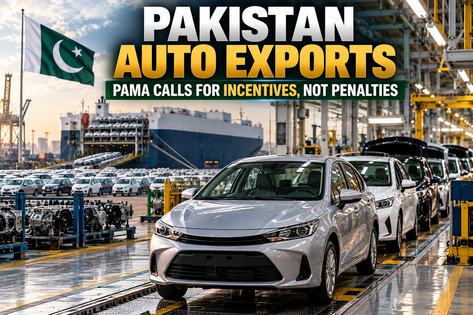 Auto Exports in Pakistan as PAMA calls for incentives and support in the new auto policy
